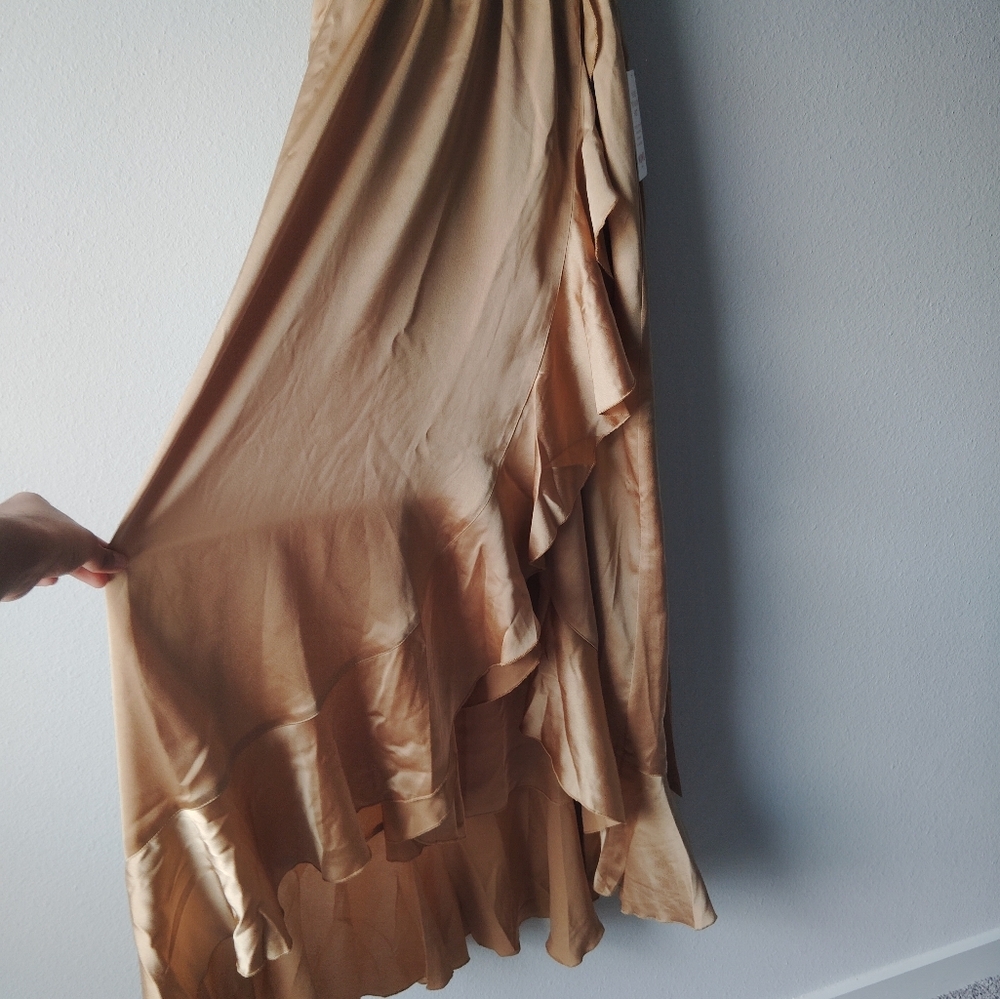 Show Me Your MuMu Copper Asymmetrical Dress - Picture 4 of 8